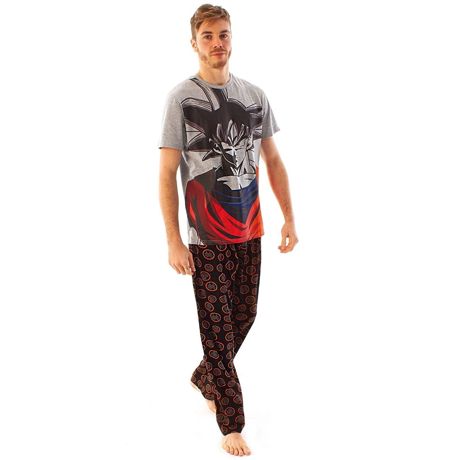 Dragon Ball Z Mens Pyjamas Set - Nightwear Long Sleeve PJs Lounge Set for  Men and Teenagers S-3XL - Gifts for Him