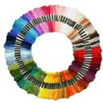 thumbnail image 2 of Xecvkr 105 Color Embroidery Thread Floss Set Polyester Stranded for Hand Sewing Bracelets Crafts 8 Meters Each Skein, 2 of 2