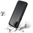 thumbnail image 6 of Designed for Google Pixel 9 Pro XL (6.8") Hybrid Transparent Rubber with Metal Buttons & Camera Edges Hard TPU Corner Frame Bumper Phone Case Cover [Black], 6 of 9