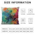 thumbnail image 5 of GOSMITH  Splash Ink Graffiti Throw Pillow Cushion Covers Color Background of Paint Splashes Decorative Square Accent Pillow Case, 5 of 5