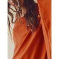 thumbnail image 4 of FAROOT Robe Longue d'Automne pour Femmes Couleur Unie Col Rond Manches Longues Robe Décontractée Ample de Vacances, 4 of 5