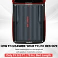 thumbnail image 2 of TOPRONE Soft Roll Up Tonneau Cover Fits 1999-2006, 07 Classic Silverado / Sierra 1500 2500 HD 3500 HD with 6.6ft (78in) Truck Bed, 2 of 10