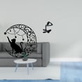 thumbnail image 2 of Escultura De Metal Abstracta De Pensador Felino Místico Para Pared, Adorno De Mesa Moderno Para Amantes De Los Gatos, Colección De Figuras Decorativas únicas, 2 of 8