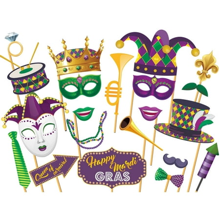 Masquerade Mardi Gras Photobooth Props, Mardi Gras Decorations, Masquerade Party Favors, Photo Booth Props, Masquerade Party Ideas, Carnival Party Props, Handmade Party Supply Photo Booth Props 36x24