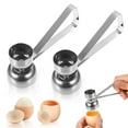 thumbnail image 1 of Unatoiry 2pieces Convenient And Practical Egg Topper Quick And Easy Eggshell Removal Anti-rust 1Set, 1 of 6