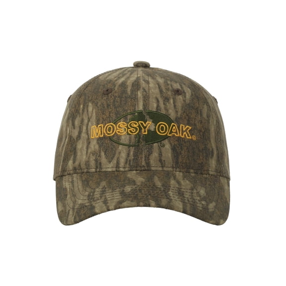 Mossy Oak® New Bottomland Camo Dad Hat – Unstructured Low Profile, Snapback, One Size