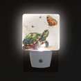 thumbnail image 3 of Turtle Butterflies Watercolor LED Night Light with Smart Sensor Plug Into Wall Dusk to Dawn 2 packs, 3 of 7