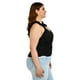 thumbnail image 2 of Top drapeado Zenobia Tallas Extras 11797 negro 38, 2 of 6