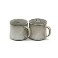 thumbnail image 3 of Kook Glazed Ceramic Coffee Mugs, 15 oz, Java/Slate, Set of 2, 3 of 4