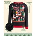 thumbnail image 2 of Quad Seven Boys' Ugly Christmas Sweater - Fleece Novelty Xmas Holiday Party Pullover Sweatshirt (4-18), 2 of 7