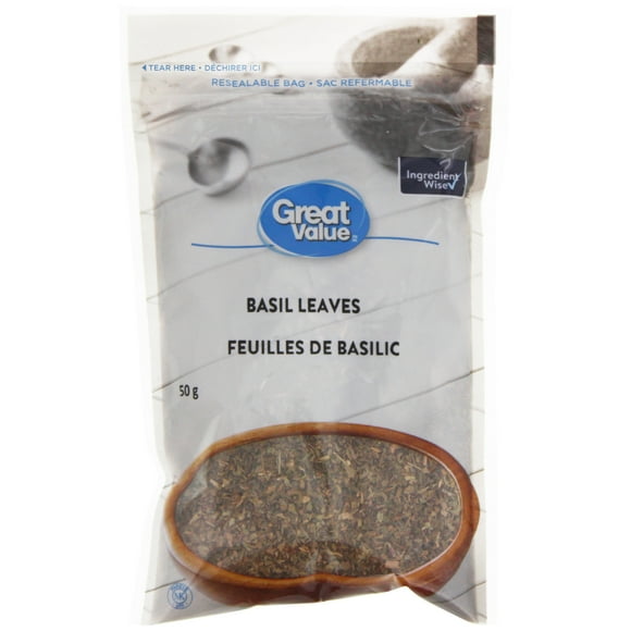 Feuilles de basilic Great Value