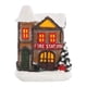 thumbnail image 1 of Conjunto de casas de pueblo navideñas con decoraciones y luces LED, escena navideña de escritorio Casa de dos pisos, 1 of 9