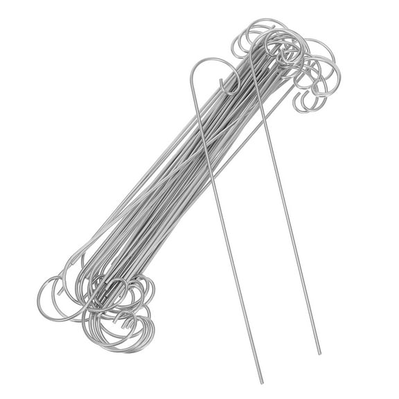 Toddmomy 20 Pcs Plant Label Hooks 16 Inch Metal Shepherd Hook Stakes for Hanging Plants Garden Decorations Outdoor Use