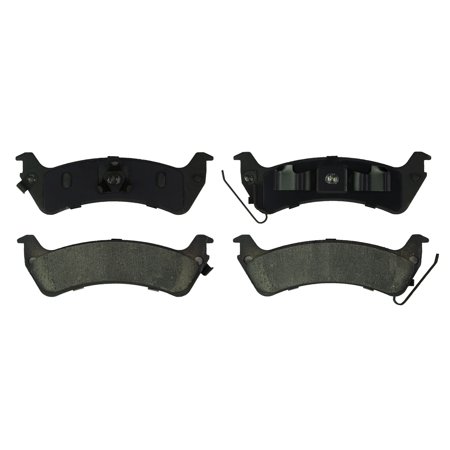 Gridiron Brakes Semi-Metallic Rear Brake Pad Set Driver and Passenger Side - ID666 (Replaces Part# MKD666)