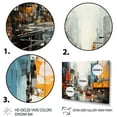 thumbnail image 3 of Designart "City Eclecticism" Abstract Collages Wall Art Living Room, 3 of 5