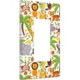 thumbnail image 2 of Jungle Animals 1-Gang Rocker Wall Plate Cover,Decorative Single Rocker Decorator Light Switch Cover For Kids Teens Boys Girls Room Decor 4.50" X 2.76"Inch, 2 of 7