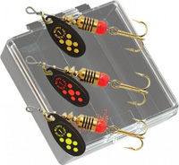 Mepps Black Fury Inline Spinner Trout Pocket Pack, Assorted Colors