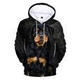 thumbnail image 3 of Sudadera con capucha con estampado de perro rottweiler negro para hombre, sudaderas con estampado 3D de animales, sudaderas con capucha de primavera y otoño, jersey de moda, abrigo de calle para niños, 3 of 5