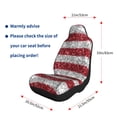 thumbnail image 5 of Sikiie America Flag Glitter Car Seat Covers 2PCs Front Car Seat Covers Universal fit for Most Cars SUVs and Trucks-2 PCS, 5 of 9