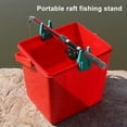 thumbnail image 4 of Visland 1 Pair Silicone Bucket Fishing Rod Holder Portable Lightweight Non-slip U-shaped Clamp-on Lure Container Bucket Fishing Pole Rest Rack Raft Fishing Accessories, 4 of 8
