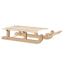 Raindrops Rustic Style Sled 1Pack 12.5X5X2.5In Wooden Beige Christmas Decoration