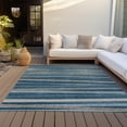 thumbnail image 6 of Addison Rugs Chantille Indoor/Outdoor Transitional Stripes Denim Washable Rectangle Rug, 2'6" x 3'10", 6 of 6