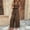 Z01#Coffee, variant on Fesfesfes Jumpsuit for Women Pants Overalls Printed Long Romper Casual Sleeveless V-neck Wide-leg Jumpsuit with Pockets and Drawstring Long Pants