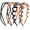 Color 04, variant on CoCoMangos 4 Pack Zig Zag Headbands for Women Men Teen Girls New U Shape Fashion Teeth Hair Comb Hairbands Plastic Headbands with Teeth Thin Zigzag Head Bands for Women's Hair