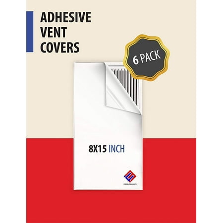Vented Vent - Vent Cover Adhesive- Register Cover for Air Vents. An AC Vent Deflector that's Peel n Stick (6, 8 x 15 Inches)