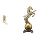 thumbnail image 1 of Organizador De Pared Plegable Con Ganchos Para Baño O Armario Con Estatua De Caballo, Adorno Artístico De Resina, Figura Decorativa Moderna., 1 of 8