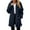Dark Blue, variant on Womens Fuzzy Fleece Jacket Sherpa Lined Zip Up Hoodie Coat with Pockets (Dark Blue S)
