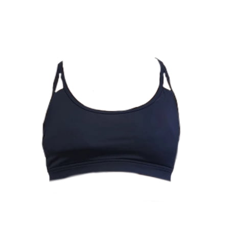 MARIKA Women's Medium Impact Dry-Wik Sports Bra, Blue, Small