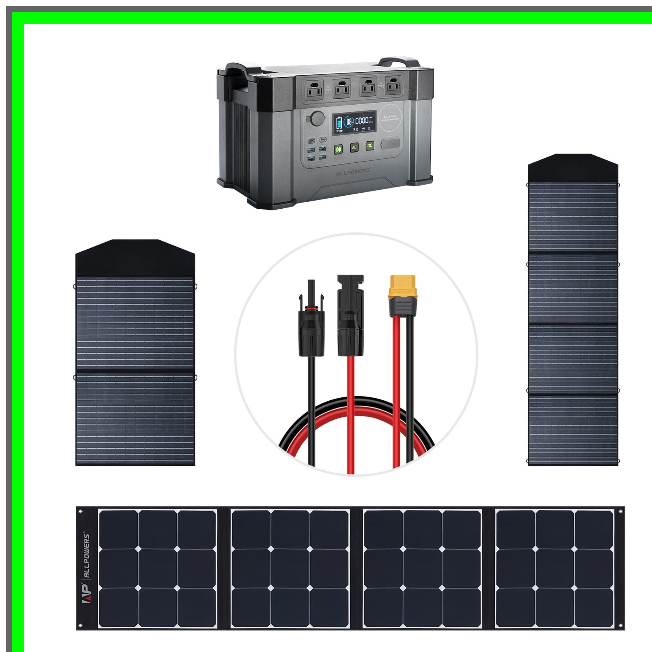 MC-4 to XT60 Solar Connector Adapter Cable for Generators and Panels