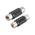 thumbnail image 1 of RCA Hembra a RCA Hembra Audio Video Acoplador Adaptador Niquelado 2 Piezas, 1 of 4