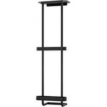 Bathroom Towel Storage, 36.4 Inch Towel Racks for Bathroom Wall Mounted with Shower Caddy with Metal Shelf, Black
