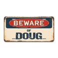 thumbnail image 1 of SignMission A-LP-04-458 Plaque d'Immatriculation en Aluminium - Attention à Doug, 1 of 1