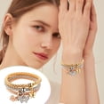 thumbnail image 2 of Xihbxyly Conjunto de Pulsera de Diamantes, Joyería de Cadena de Maíz Tricolor, Accesorios de Estilo Marinero Vintage, Diseño de Concha Natural y Borla, Ideal para Bodas En La Playa, Un Regalo Ideal p, 2 of 7