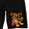 thumbnail image 7 of Five Nights At Freddy's Freddy Resting Adult Black Sleep Pajama Shorts - Medium, 7 of 7