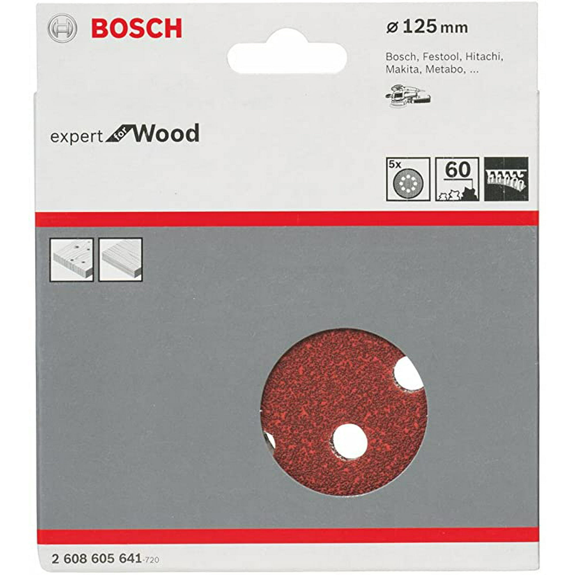 Discos Abrasivos Klingspor PS 21 - Grano 240, Diámetro 300mm, 5 Unidades