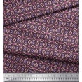 thumbnail image 3 of Soimoi Black polyester Crepe Fabric Filigree Damask Printed Fabric 1 Yard 42 Inch Wide, 3 of 3
