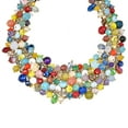 thumbnail image 4 of Vibrant Fiesta Colorful Mixed Stones, Pearls, and Crystal Beads Bib Necklace, 4 of 4