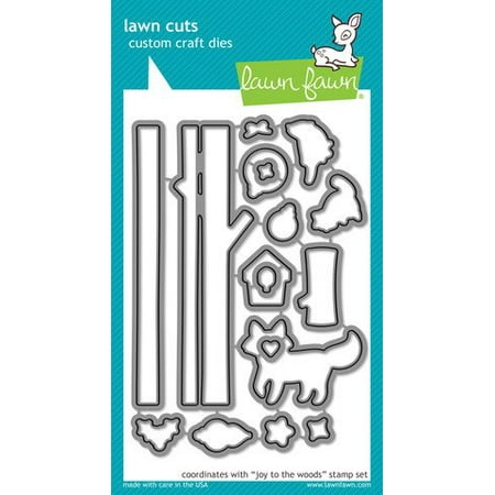 Wood Die Cut - LF707 Die Cuts - Joy To The Woods, Lawn Fawn Die Cuts - Joy To The Woods By Lawn Fawn