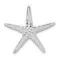 thumbnail image 1 of Quality Gold QC10046 Sterling Silver Polished Textured Starfish Slide, 1 of 1