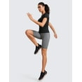 thumbnail image 3 of CRZ YOGA Seamless Workout Tops for Women Short Sleeve Athletic Tees Breathable, 3 of 8