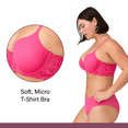 thumbnail image 4 of BLAKE & CO. Women's Micro and Lace Underwire T-Shirt Bra with Adjustable Straps, 2-Pack, Sizes 34B-40DD, 4 of 8