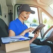 BlueParrott B250-XTS Wireless Bluetooth Mono Headset with 91% Noise Cancellation Microphone & Lightweight Design, Blue