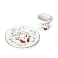 thumbnail image 2 of Pfaltzgraff Winterberry Cookies and Milk for Santa Plate and Mug Set, White with Red & Green Accents, 2 of 7