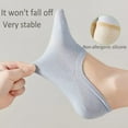 thumbnail image 6 of 5 pairs No Show Socks for Womens Size 6-9, Ultra Low Cut Liner Silk Breathable Socks Ice Feeling socks, Nonslip Liner Invisible Hidden Thin Socks, 6 of 6