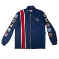 thumbnail image 1 of Lana Merch Racing Jacket With Patches Commemorative LDR Racer Jackets In Navy For Women And Men Del Tops Coat Reys Clothing, 1 of 5