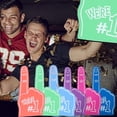 thumbnail image 4 of Sports Fan Big Foam Finger, 4Pcs Easy To Take Off Foam Finger Cheerleading Props Double Sided  for Themed Party, 4 of 7